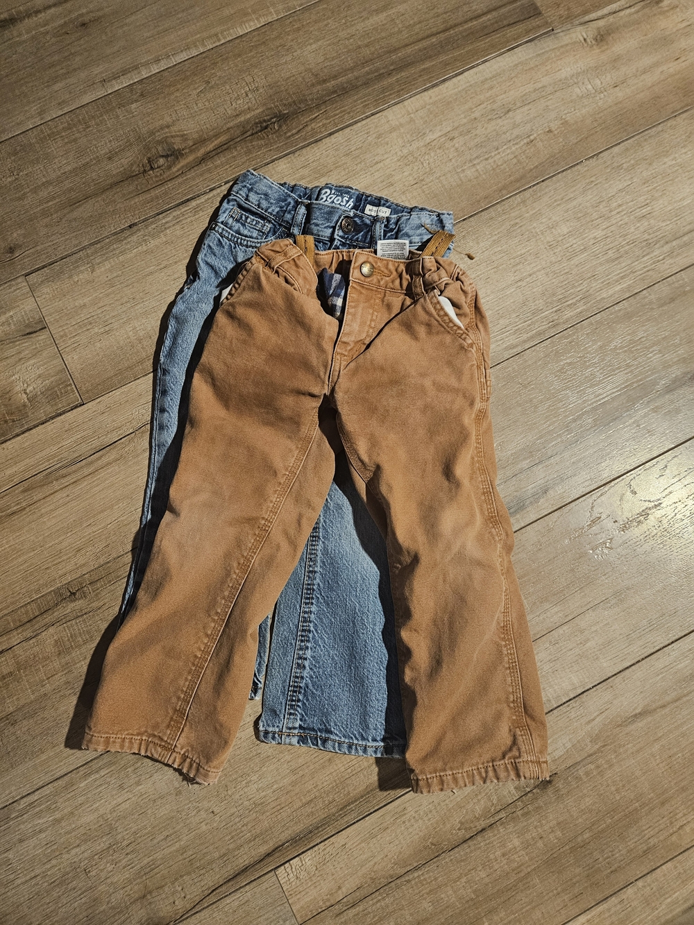 OshKosh B'gosh Jean And Carhartt Fleece Lined Pants - Brown